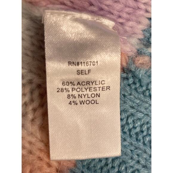 KARLIE women’s pullover cable knit sweater size M - Picture 9 of 10